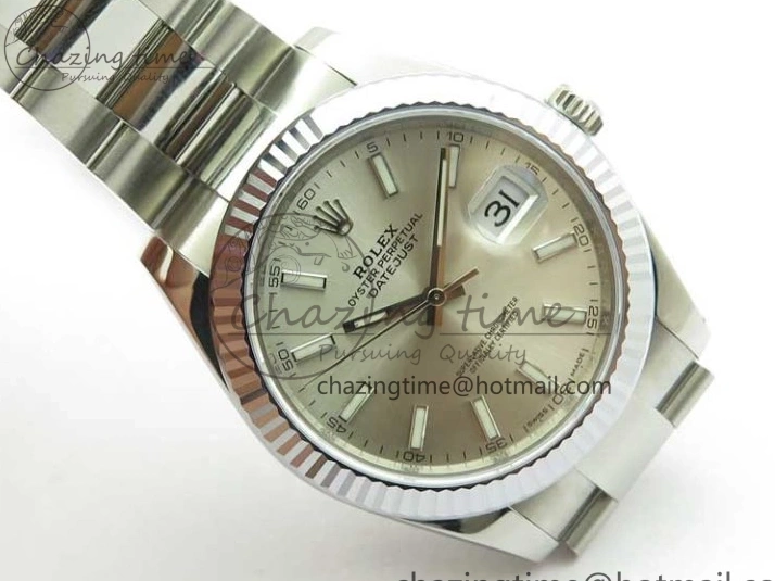 Edition DateJust 41 VSF 904L VS3235 Silver Bracelet 126334 Best on Dial 1:1 SS Oyster 0506